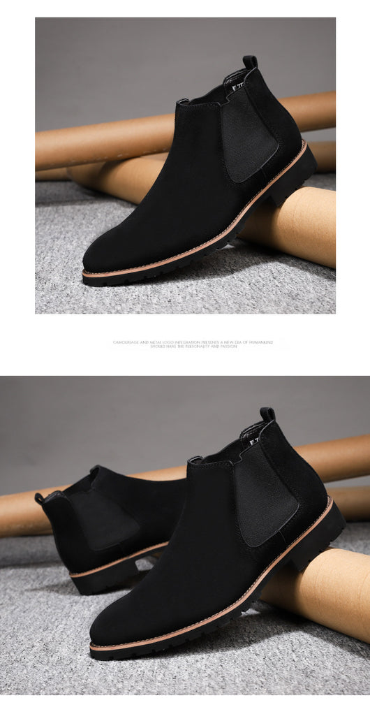 Botas Casuales de Cuero Ante Gamuza Talla Grande - Estilo Versátil y Moderno - Image 15