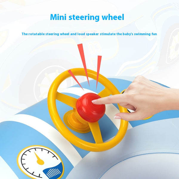 Volante Inflable Miniatura con Pedestal para Auto