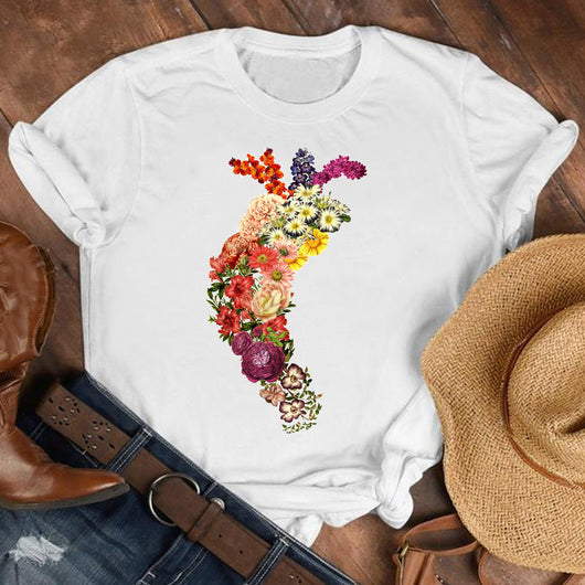Vestido Corto Estampado con Mariposas y Flores para Niña - Image 18