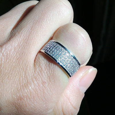 Anillo de Circonita Full Circle - Juego Completo de Moda Europea y Americana - Image 4