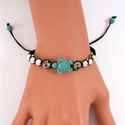Pulsera Trenzada con Cuentas de Tortuga - Image 2