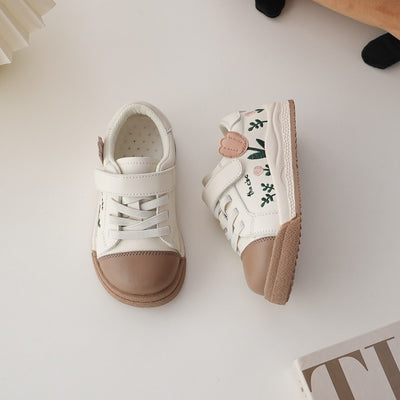 Tenis para Niñas con Flores Bordadas - Estilo Retro Vintage Cómodo - Image 2