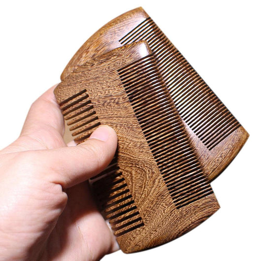 Peine de Madera de Sándalo Antiestático Hecho a Mano - Image 9