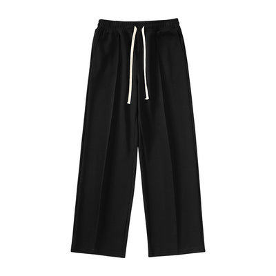 Pantalón Ancho Recto con Pliegues Cosidos - Estilo Urbano Desenfadado - Image 7