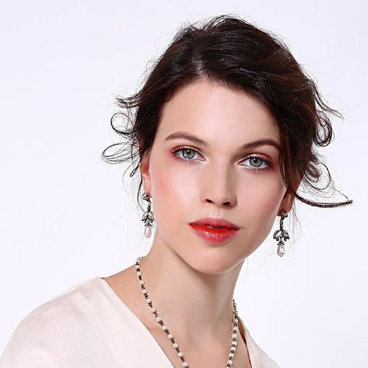 Aretes Góticos de Perla Retro - Diseño Europeo Minimalista con Personalidad - Image 5