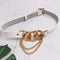 Locomotive Rock Style Waist Chain White