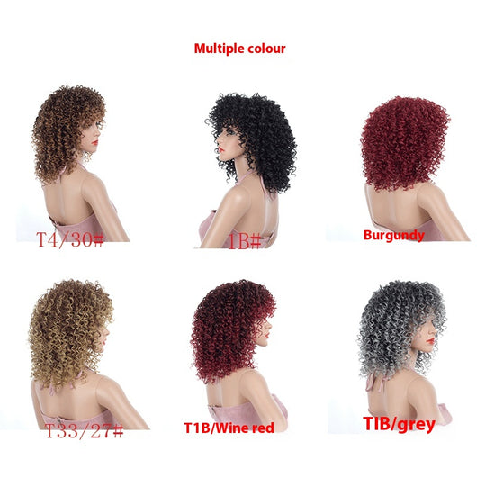 Peluca Afro Multicolor con Rizos Pequeños - Image 17
