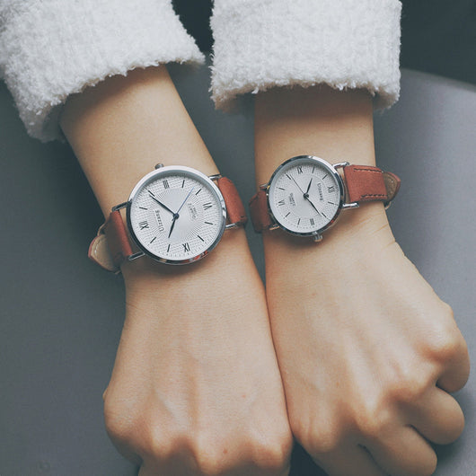 Reloj de Cuarzo Retro Artístico Coreano para Parejas - Image 2