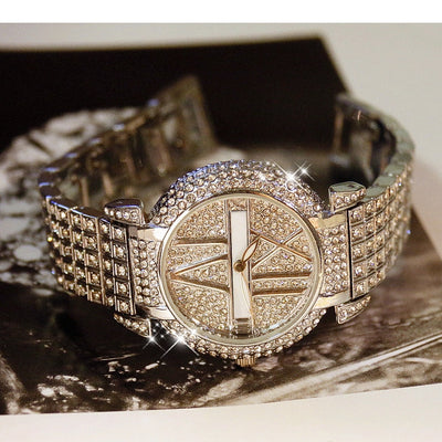 Reloj de Lujo para Mujer con Diamantes y Pulsera de Acero Inoxidable - Image 5