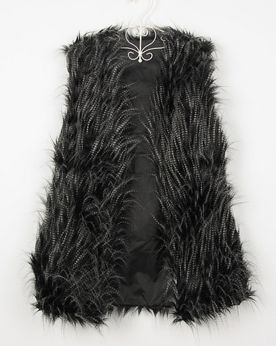 Chaleco de Piel Sintética de Zorro para Mujer - Abrigo Cálido y Elegante - Image 2