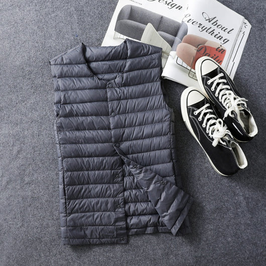 Chaleco Ligero sin Cuello para Otoño e Invierno - Image 13