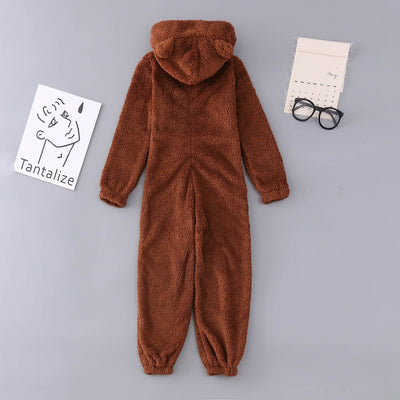 Pijama Enterizo Familiar de Lana Gruesa con Capucha - Image 19