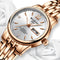 Reloj de Moda para Mujer Oro Rosa - Acero Inoxidable WLISTH con Calendario