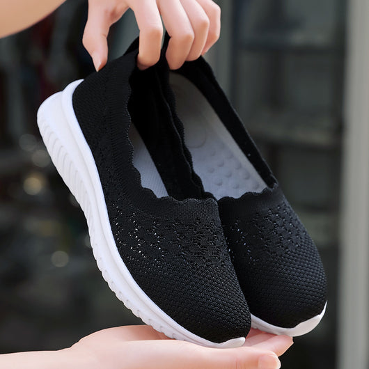 Zapatos Deportivos Tejidos Voladores Talla Grande para Mujer - Image 9
