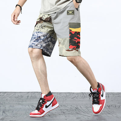 Shorts Camuflado con Detalles de Costura Personalizada - Image 2