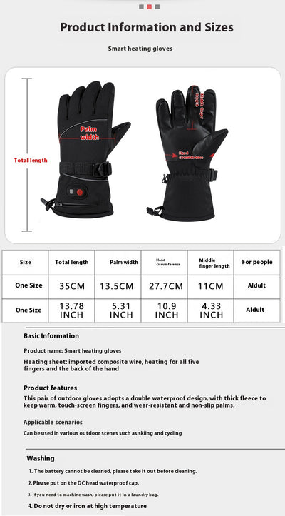 Guantes Térmicos Impermeables con Calefacción Eléctrica para Motos y Deportes Extremos - Image 8