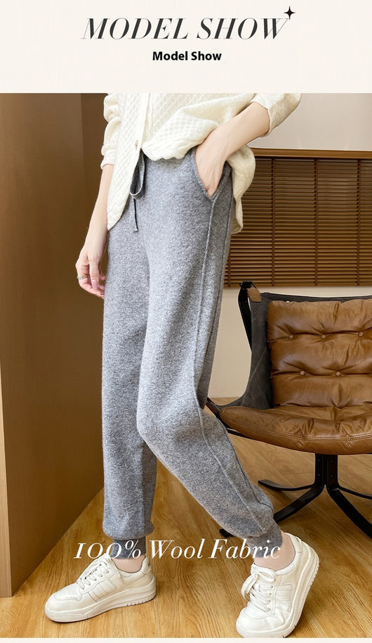 Pantalón de Punto Abrigado Ajustado Otoño-Invierno - Image 23