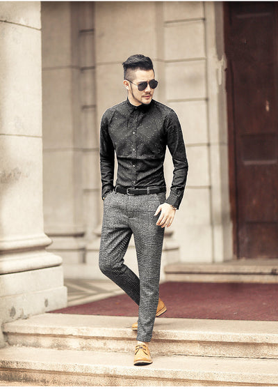 Pantalones de Vestir Talla Grande Corte Moderno Ajustado - Image 3