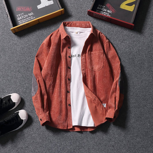 Camisa Suelta de Pana Estilo Japonés - Image 3