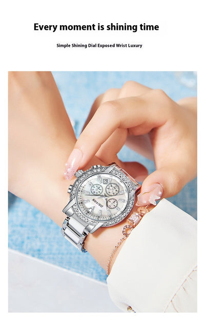 Reloj de Lujo Versátil para Mujer - Resistente al Agua con Diamantes - Image 17