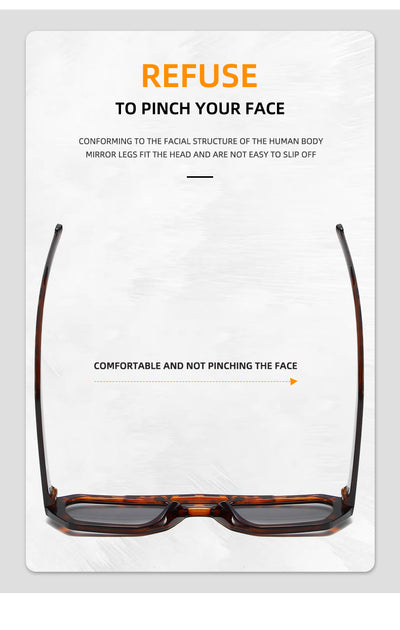 Minimalist square fashion sunglasses with a tortoiseshell frame and light brown lenses, angled view. - Image 36