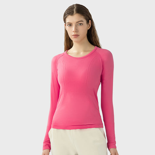 Playera Deportiva Mujer Cuello Redondo Ajustada y Transpirable - Image 19