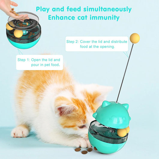 Juguete Dispensador de Premios para Gatos - Alimentador Interactivo para Entrenamiento Mental - Image 8