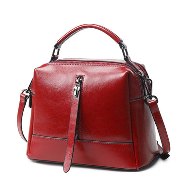 Bolsa de Cuero Casual con Acabado Encerado - Estilo Versátil - Image 8