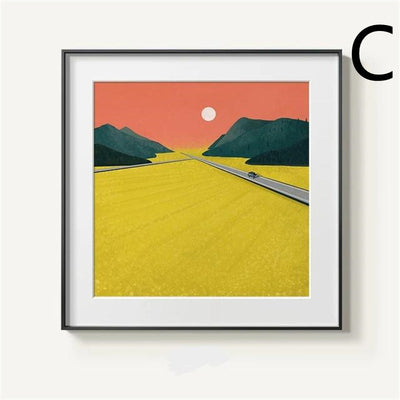 Cuadro Moderno de Montaña en Lienzo Abstracto - Image 5