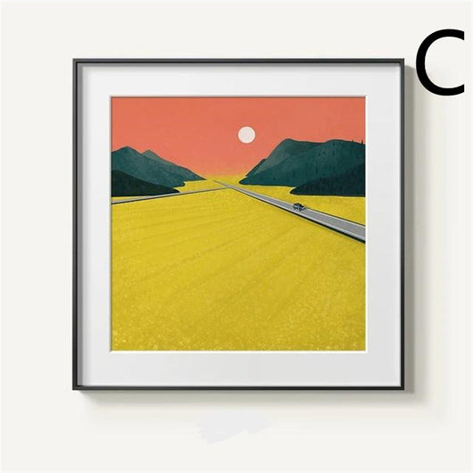 Cuadro Moderno de Montaña en Lienzo Abstracto - Image 5