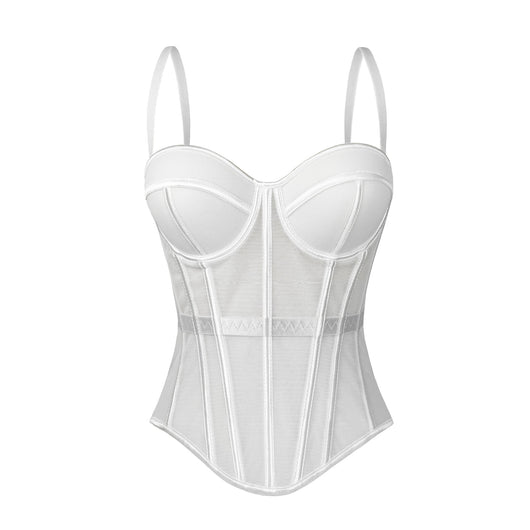 Corsé Reductor de Malla Estilo Europeo - Camiseta Ajustadora de Cintura - Image 4