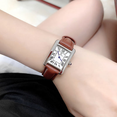 Reloj de Pulsera Mujer Cuadrado Esfera Romana Cuarzo - Image 12