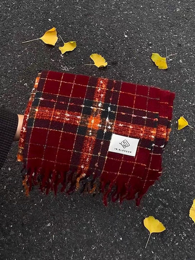Bufanda de Imitación Cashmira para Mujer con Flecos - Versátil y Elegante - Image 10