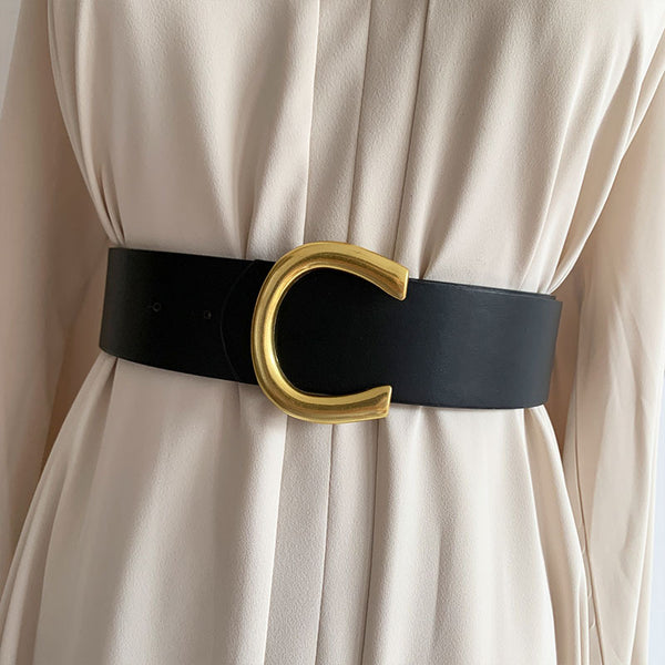 Cinturón Ancho Negro para Mujer - Accesorios Versátiles