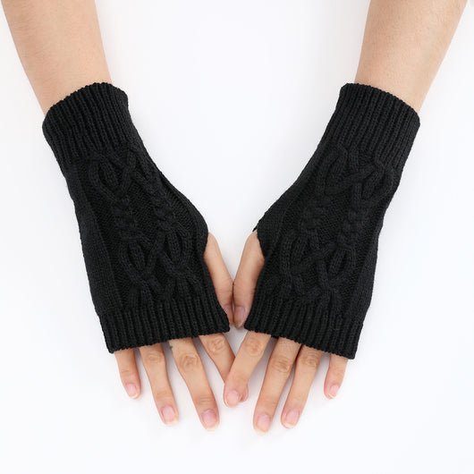 Guantes Tejidos Medio Dedo para Parejas - Lana Cálida Invierno Unisex - Image 7