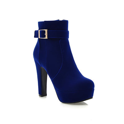Botas Martin para Mujer Otoño Invierno con Tacón Grueso Alto - Image 9