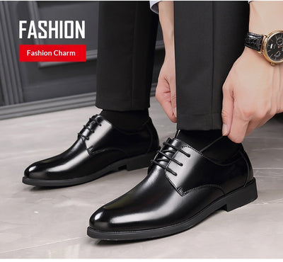 Zapatos Formales de Cuero Genuino para Hombre Talla Extra Grande - Image 13