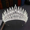 European and American Atmosphere Exquisite Crystal Rhinestone Crown Accessories C Silver