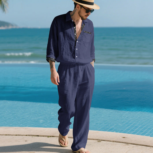 Conjunto de Lino para Hombre: Camisa y Pantalón - Image 32