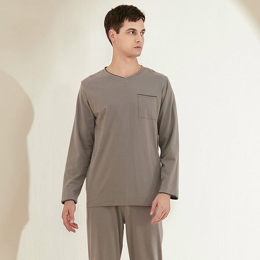Playera Casual Escote V para Hombre Talla Grande Cómoda para Casa
