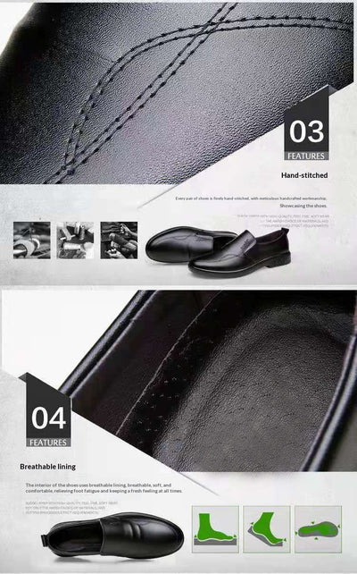 Zapatos de Cuero Respirable para Hombre - Elegancia Casual y Profesional - Image 15