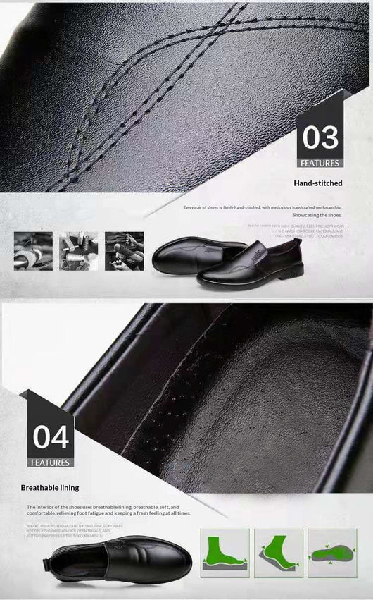 Zapatos de Cuero Respirable para Hombre - Elegancia Casual y Profesional - Image 15