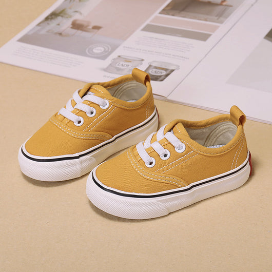 Zapatillas Infantiles de Lona Oso - Colores Sólidos - Image 9