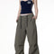 Pantalones Paracaidista Sueltos Plisados Estilo Retro Hot Girl