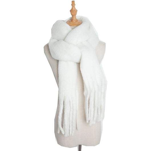 Bufanda Trenzada de Mohair Premium para Invierno - Suave y Abrigadora - Image 12