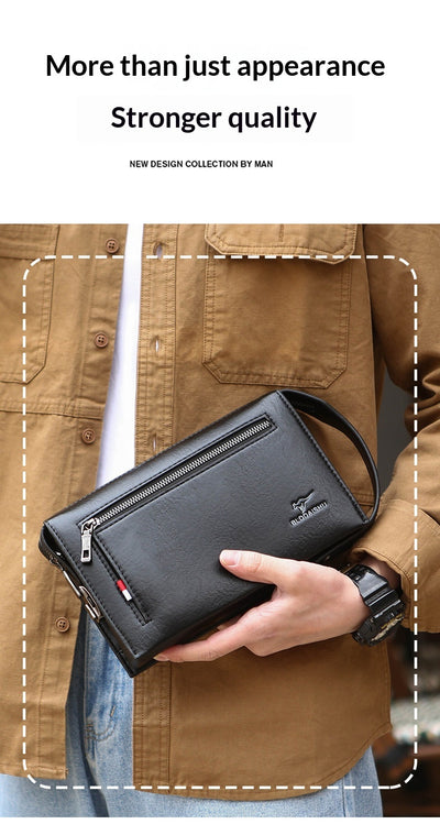 Billetera Masculina de Diseño Clutch con Cierre de Combinación - Image 33