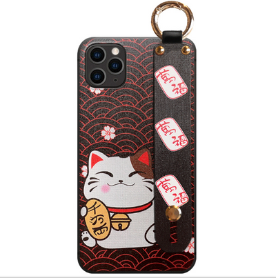 Funda para Celular Gato de la Suerte con Correa y Llavero - Image 6