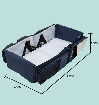 Cuna Portátil Plegable con Bolsa Integrada para Viajes - Image 3