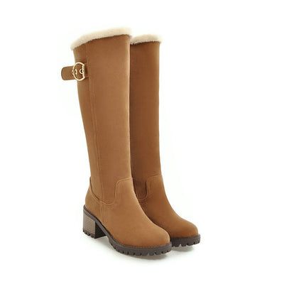 Botas Largas de Invierno con Tacón Medio y Hebilla Decorativa - Image 11