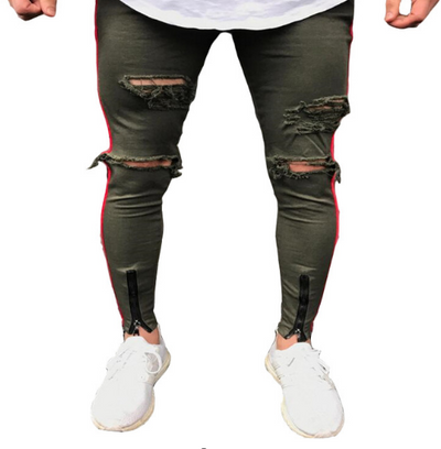 Jeans Skinny Rotos con Franja Lateral - Image 4